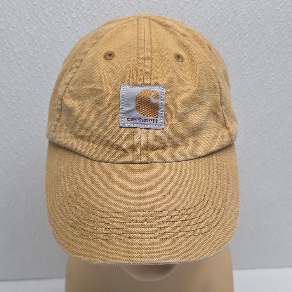 Carhartt Brown Strapback 100% Cotton Outdoor Hat Cap Youth Size OSFM